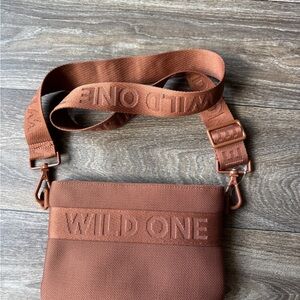 Wild One Brown Dog walking crossbody bag